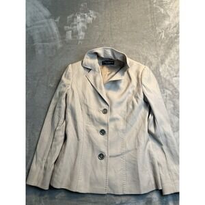 Dolce & Gabbana Womens Blazer Beige Size 42  Virgin Wool Jacket Made In Italy